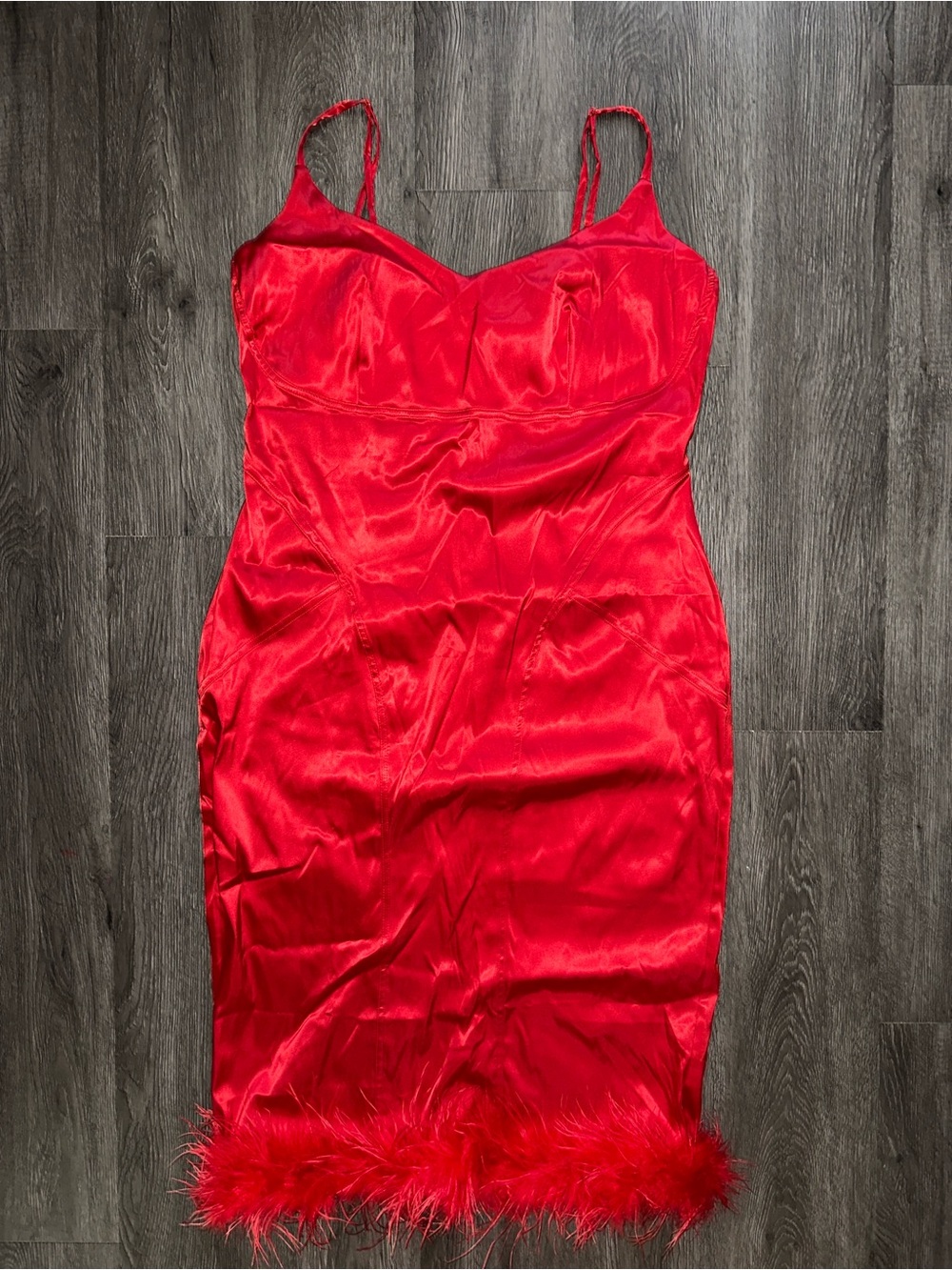 Glass Of Wine Satin Midi Dress